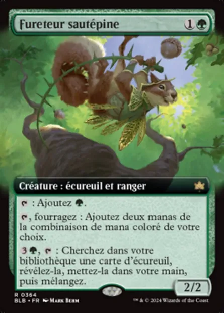 Fureteur sautépine, carte Magic BLB 364 — extension Bloomburrow
