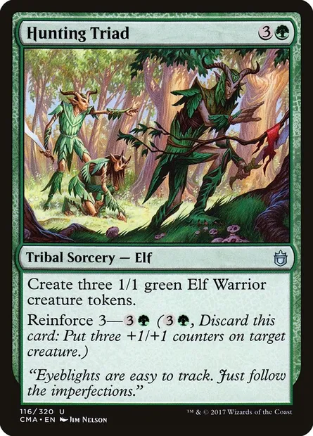 Triade chasseresse, carte Magic CMA 116 — extension Commander Anthology