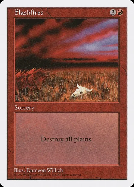 Flashfires, Magic card 5ED 231 — Fifth Edition set
