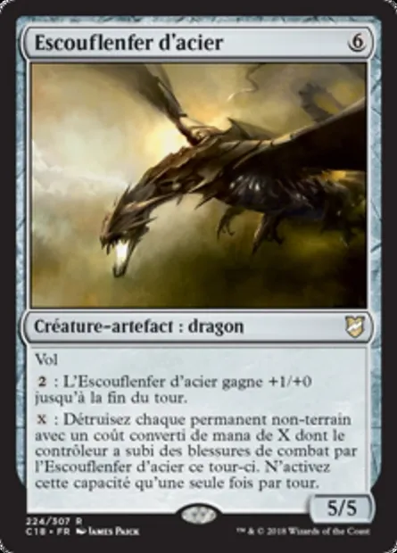 Escouflenfer d'acier, carte Magic C18 224 — extension Commander 2018