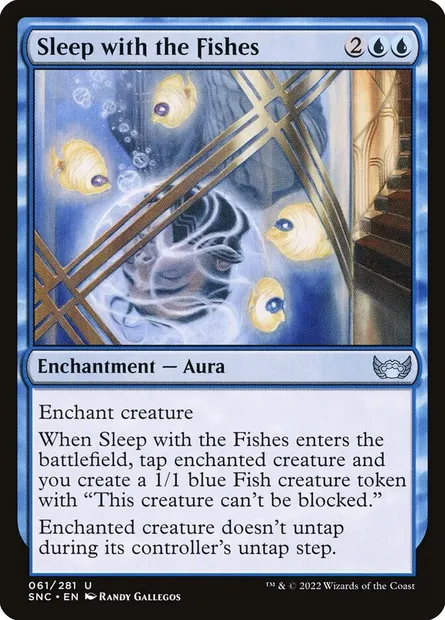 Sleep with the Fishes, Magic card SNC 61 — Streets of New Capenna set