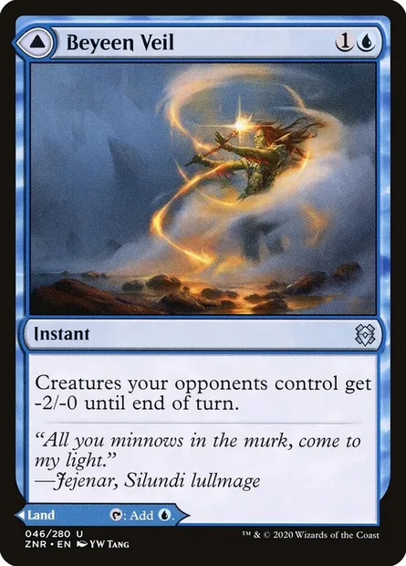 Beyeen Veil // Beyeen Coast, Magic card ZNR 46 — Zendikar Rising set