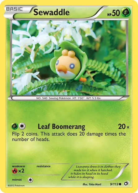 Sewaddle, Pokémon card LTR 9 — Legendary Treasures set