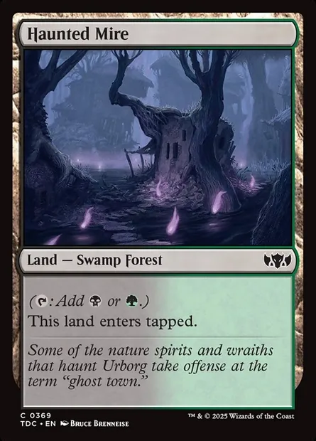 Haunted Mire, Magic card TDC 369 — Tarkir: Dragonstorm Commander set