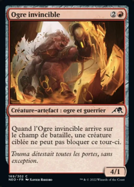 Ogre invincible, carte Magic NEO 169 — extension Kamigawa: La Dynastie Néon