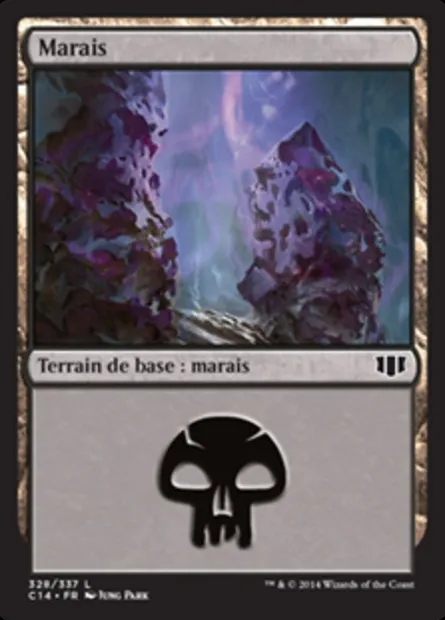 Marais, carte Magic C14 328 — extension Commander 2014
