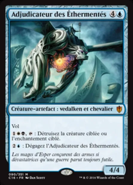Adjudicateur des Éthermentés, carte Magic C16 90 — extension Commander 2016