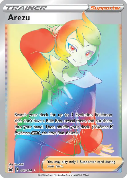 Arezu, Pokémon card LOR 204 — Lost Origin set