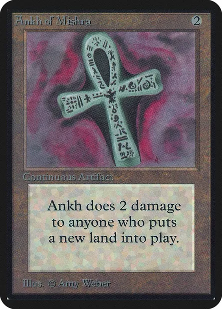 Ankh de Mishra, carte Magic LEA 230 — extension Limited Edition Alpha