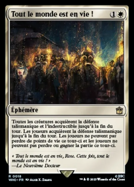 Tout le monde est en vie !, carte Magic WHO 18 — extension Doctor Who