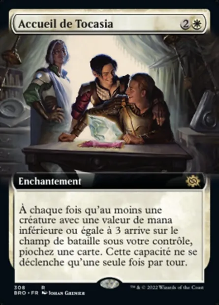 Accueil de Tocasia, carte Magic BRO 308 — extension La Guerre Fratricide