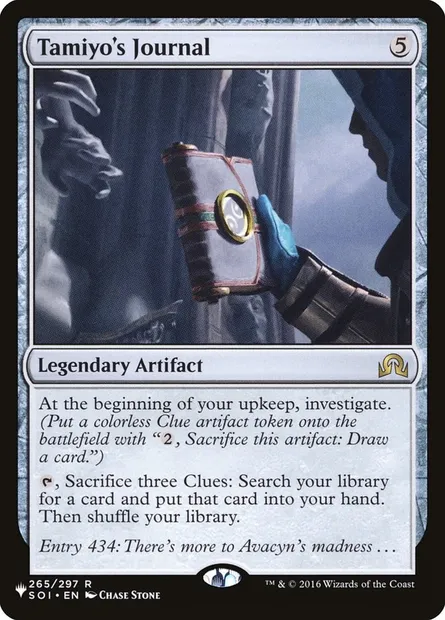 Tamiyo's Journal, Magic card PLST SOI-265 — The List set