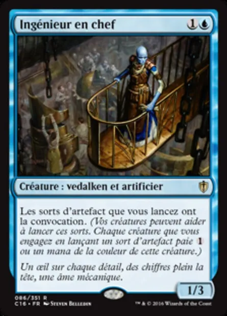 Ingénieur en chef, carte Magic C16 86 — extension Commander 2016