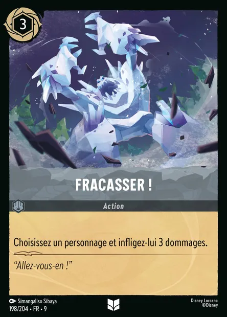 Fracasser !, carte Disney Lorcana CH9-198 — extension Fabuleux
