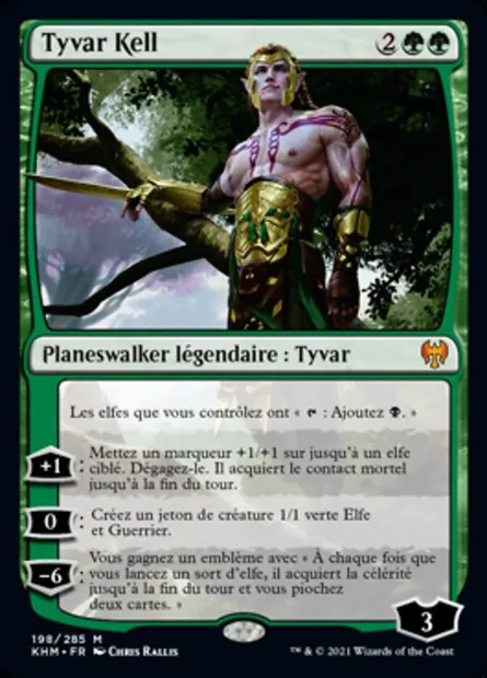 Tyvar Kell, carte Magic KHM 198 — extension Kaldheim