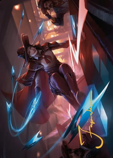 Slick Sequence // Slick Sequence, carte Magic AOTJ 33 — extension Outlaws of Thunder Junction Art Series