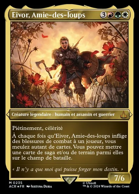 Eivor, Amie-des-loups, carte Magic ACR 235 — extension Assassin's Creed
