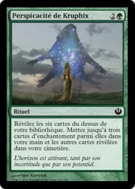 Perspicacité de Kruphix, carte Magic JOU 129 — extension Incursion dans Nyx