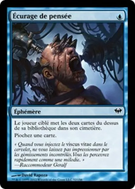 Écurage de pensée, carte Magic DKA 52 — extension Obscure Ascension