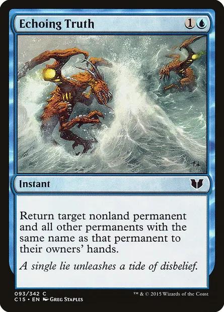 Echoing Truth, Magic card C15 93 — Commander 2015 set