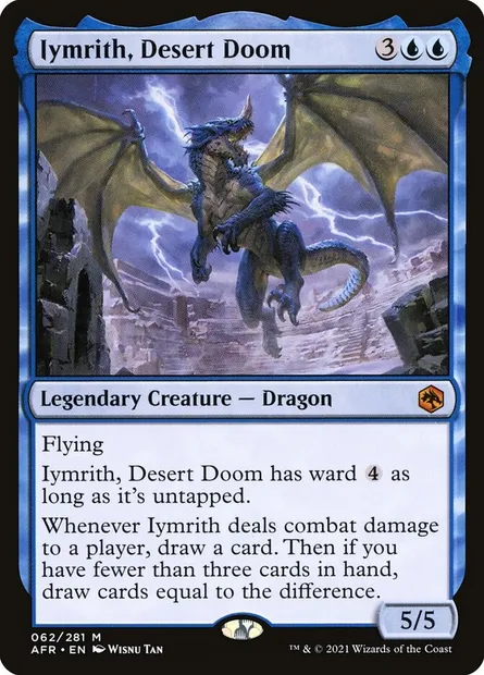 Iymrith, Desert Doom, Magic card AFR 62 — Adventures in the Forgotten Realms set