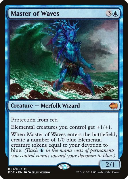 Master of Waves, Magic card DDT 1 — Duel Decks: Merfolk vs. Goblins set