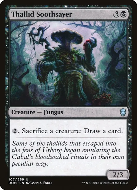 Thallid Soothsayer, Magic card DOM 107 — Dominaria set