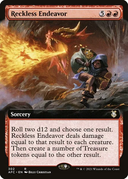 Reckless Endeavor, Magic card AFC 302 — Forgotten Realms Commander set