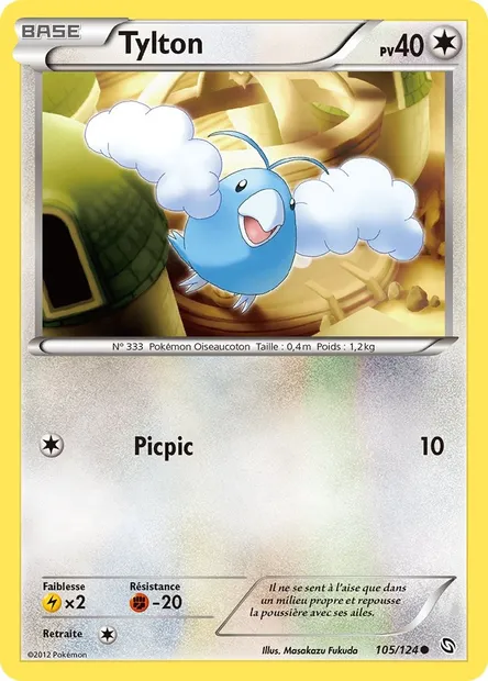 Tylton, carte Pokémon DRX 105 — extension Dragons Éxaltés