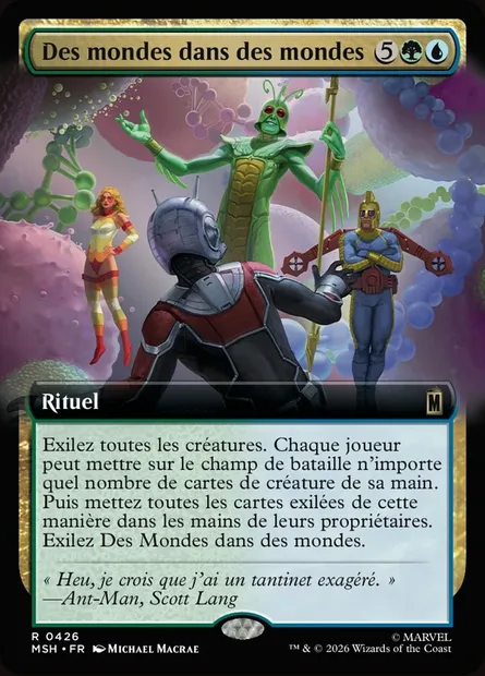 Des mondes dans des mondes, carte Magic MSH 426 — extension Marvel Super Heroes
