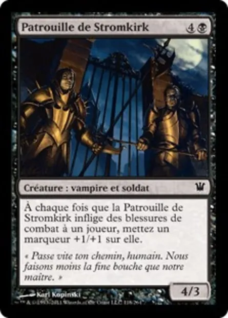 Patrouille de Stromkirk, carte Magic ISD 118 — extension Innistrad
