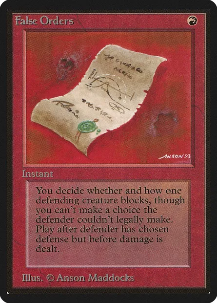 False Orders, Magic card LEB 148 — Limited Edition Beta set