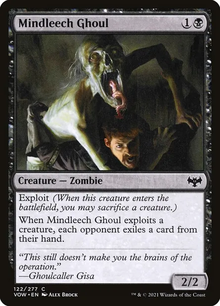 Mindleech Ghoul, Magic card VOW 122 — Innistrad: Crimson Vow set