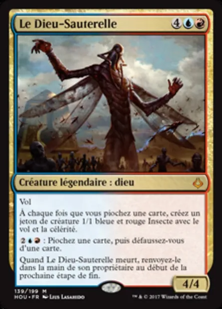Le Dieu-Sauterelle, carte Magic HOU 139 — extension L’âge de la destruction