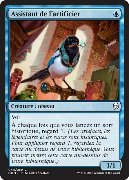 Assistant de l'artificier, carte Magic DOM 44 — extension Dominaria