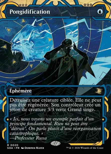 Pongidification, carte Magic SOA 20 — extension Secrets of Strixhaven Mystical Archive
