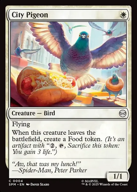City Pigeon, Magic card SPM 4 — Marvel's Spider-Man set