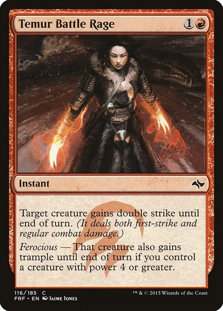 Temur Battle Rage, Magic card FRF 116 — Fate Reforged set