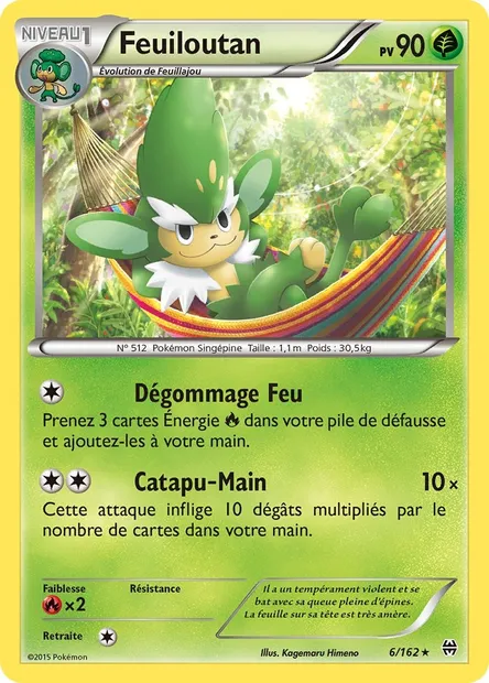 Feuiloutan, carte Pokémon BKT 6 — extension Impulsion Turbo
