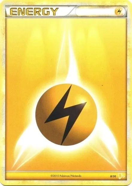 Lightning Energy, Pokémon card TK4R 008 — HS Trainer Kit (Raichu) set