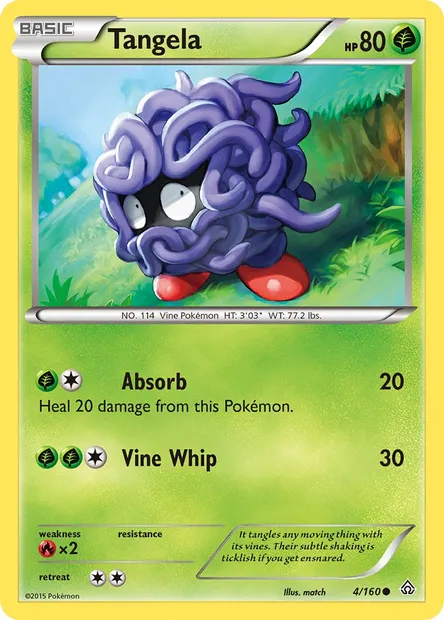 Tangela, Pokémon card PRC 4 — Primal Clash set