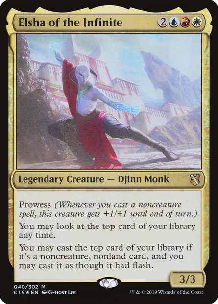 Elsha of the Infinite, Magic card C19 40 — Commander 2019 set