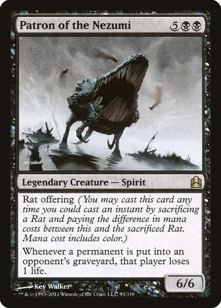 Patron of the Nezumi, Magic card CMD 93 — Commander 2011 set
