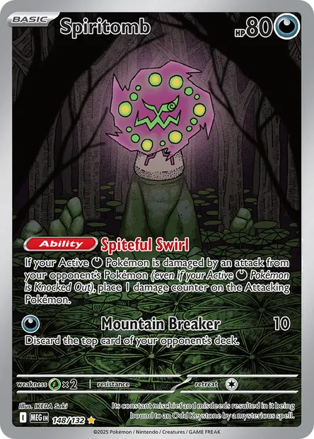 Spiritomb, Pokémon card MEG 148 — Mega Evolution set