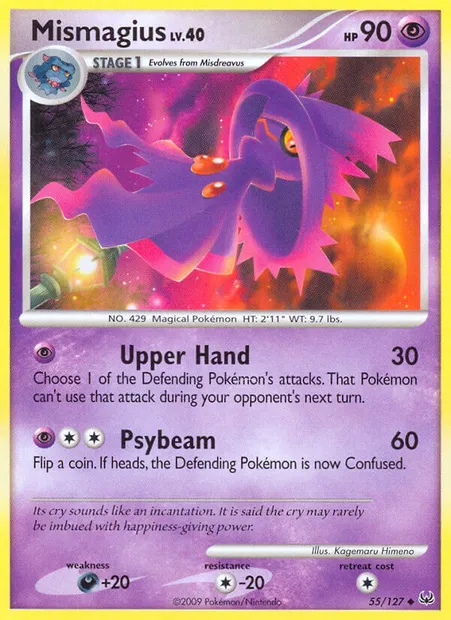 Mismagius, Pokémon card PL 55 — Platinum set