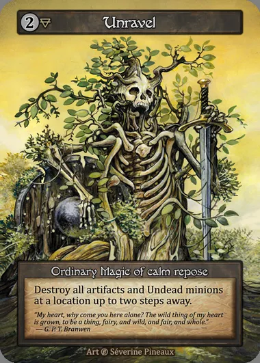 Unravel, Sorcery card BET 265 — Beta set