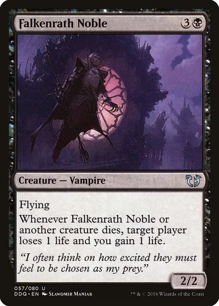 Falkenrath Noble, Magic card DDQ 57 — Duel Decks: Blessed vs. Cursed set