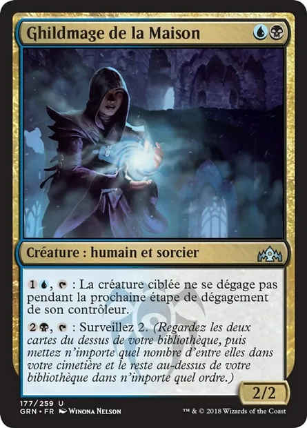Ghildmage de la Maison, carte Magic GRN 177 — extension Les Guildes de Ravnica