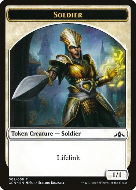 Soldier, Magic card TGRN 2 — Guilds of Ravnica Tokens set