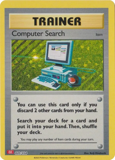 Computer Search, Pokémon card CLC 020 — Pokémon TCG Classic: Charizard & Ho-Oh ex Deck set